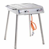 profesjonalny grill gazowy xantos 2 ruszty 10kw - hendi 148624