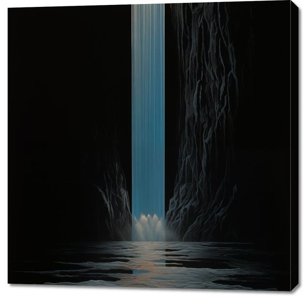 Obraz 100x100cm Wodospad Światła zdjęcie 1
