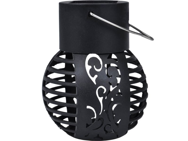 Lampa ogrodowa solarna lampion wisząca kula lampka  9x7 wzór 2 zdjęcie 2