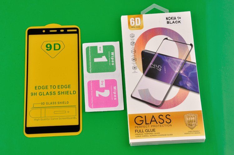 Szkło Hartowane 6D do NOKIA 1+ / NOKIA 1 Plus czarny zdjęcie 2