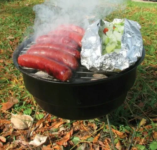 GRILL OGRODOWY Węglowy PRZENOŚNY GRILL MAŁY BARBEQUE TORBA na Arena.pl