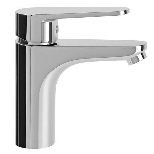 Bateria umywalkowa stojąca srebrna łazienkowa kran do umywalki chrom YOKA na Arena.pl