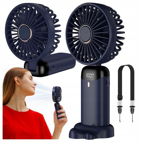 Wiatraczek Wentylator wiatrak stojący ręczny biurkowy cichy mocny USB-C na Arena.pl