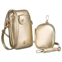 mini torebka damska z dodatkową portmonetką ze skóry ekologicznej