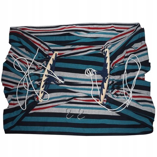 HAMAK OGRODOWY dwuosobowy XXL TURYSTYCZNY huśtawka WZMOCIONY DRĄŻEK 260x155 na Arena.pl