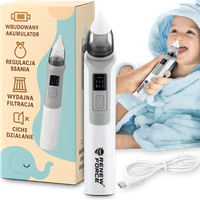 ASPIRATOR DO NOSA uszu elektryczny odkurzacz ODCIĄGACZ KATARU regulacja moc