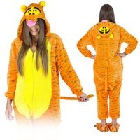 KIGURUMI PIŻAMA TYGRYSEK ONESIE DAMSKA JEDNOCZĘŚCIOWA DRES PRZEBRANIE S