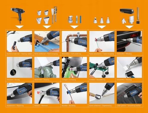 Zgrzewarka 2000W Opalarka Steinel HL1920E Opalarka elektryczna 80 - na Arena.pl