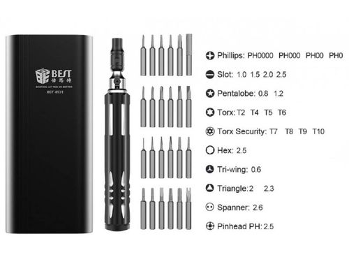 Profesjonalny Zestaw Narzędzi Precyzyjnych BEST 25w1 na Arena.pl