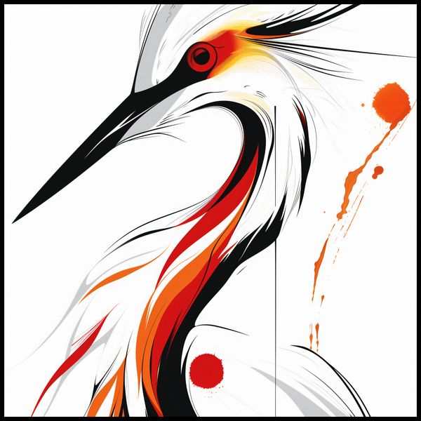 Plakat 100x100cm Bocian zdjęcie 2