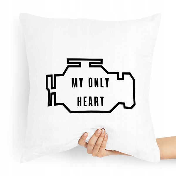 Poduszka Prezent Dla Mechanika My Only Heart Z Nadrukiem Ze Zdjęciem zdjęcie 1