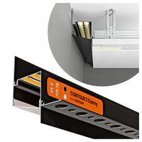 Profil LED Cieniowy Dystansowy Przyścienny Aluminiowy Do Płyt GK WPUST 3M