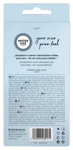 mister size 64mm pack of 10 na Arena.pl