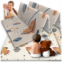 MATA PIANKOWA EDUKACYJNA SKŁADANA DLA DZIECI DWUSTRONNA 200x150 PIANKA XPE