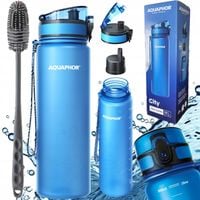 Zestaw AQUAPHOR CITY butelka filtrująca niebieska 0,8l + szczoteczka