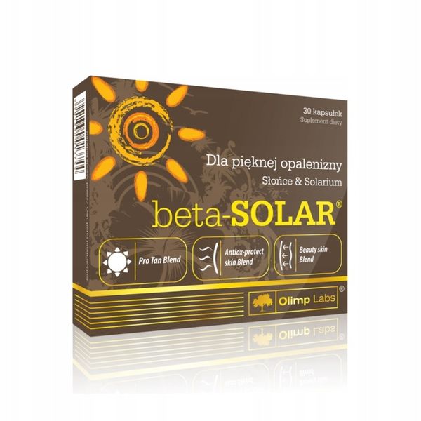 OLIMP BETA SOLAR 30kaps PIĘKNA I ZDROWA OPALENIZNA zdjęcie 1