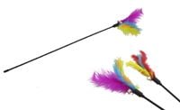 zabawka 12szt  dla kota piórko na tyczce 55 cm zwd-103