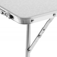 STOLIK TURYSTYCZNY KEMPINGOWY PLAŻOWY ALUMINIOWY SKŁADANY W WALIZKĘ 60x40
