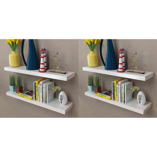 Półki ścienne, 4 szt., białe, 80 cm GXP-686491 na Arena.pl