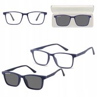 2w1 Okulary Korekcyjne Zerówki z NAKŁADKĄ PRZECIWSŁONECZNĄ z Polaryzacją