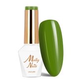 Lakier hybrydowy LED/UV Gel Polish MollyNails Green Party Nr 85 Olive 8g