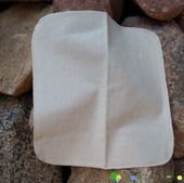 Myjka wielorazowa flanelowa, z bawełny niebielonej, 1 szt., Dziobak