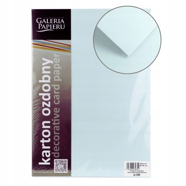 Karton Ozdobny Millenium Błękit 220G/M2 (20) 9650 zdjęcie 2