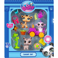 Littlest Pet Shop Safari zestaw 3 figurek i akcesoriów