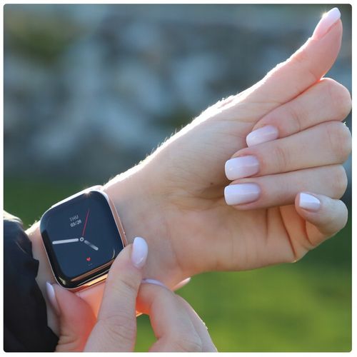 SMARTWATCH DAMSKI POLSKIE MENU ROZMOWY PULS CIŚNIENIE SPORT AMOLED 4 PASKI na Arena.pl