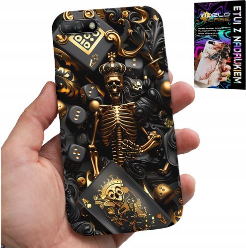 ETUI DO HUAWEI Y6 2018 - KRÓL POKER KOŚCI AS WZORY DLA MEN +SZKŁO na Arena.pl