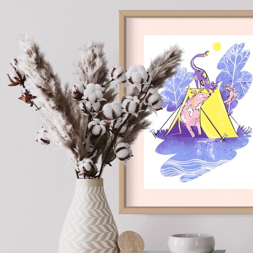 Pod namiotem - plakat A3 na Arena.pl