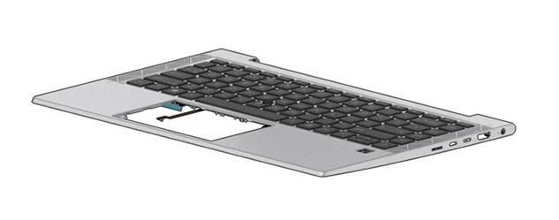 HP Top Cover W/Keyboard CP+PS BL zdjęcie 1