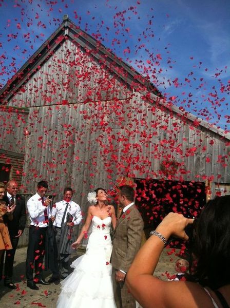 KONFETTI TUBA STRZELAJĄCA CZERWONE SERCA ŚLUB zdjęcie 7