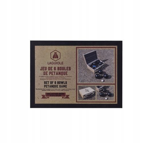 Bule do gry w BOULE w skrzynce CZARNE na prezent 6 kule LAGUIOLE na Arena.pl