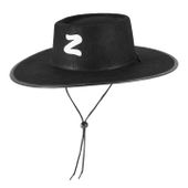 Kapelusz Zorro czarny przebranie strój rycerza