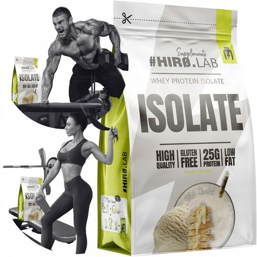 Izolat Białka BIAŁKO 700 g WPI Whey Protein Isolate Biała Czekolada Hiro na Arena.pl