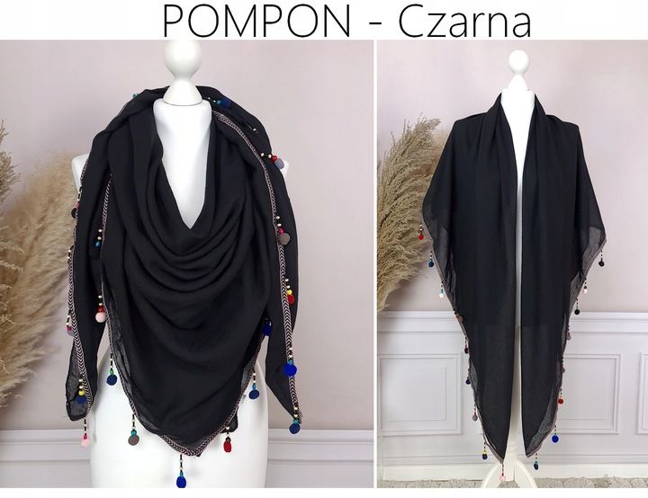 PAREO CHUSTA PLAŻOWA FRĘDZLE narzutka BOHO KOLORY zdjęcie 16