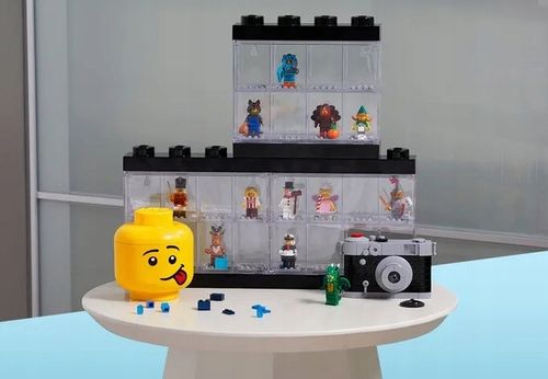 4065 - LEGO - Witryna Niebieska Na 8 Minifigurek na Arena.pl