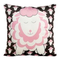 POSZEWKA WELUR VELVET 45X45 CZARNA NADRUK OWIECZKA