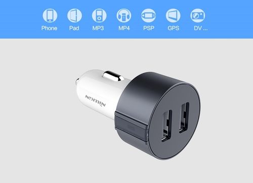 ŁADOWARKA SAMOCHODOWA NILLKIN 2XUSB 3.4A SZYBKA na Arena.pl