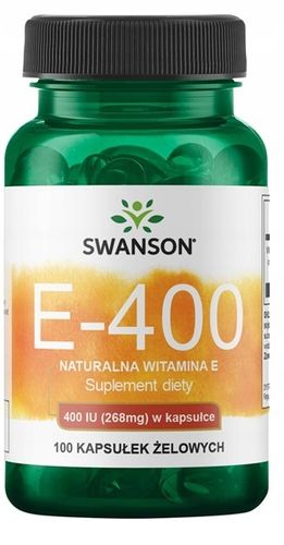 SWANSON Witamina E 400IU NATURALNA 100 kaps. na Arena.pl