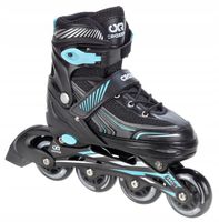 Rolki Regulowane Croxer Optima Black/Mint 39-42 Kauczuk Abec7