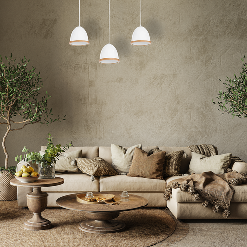 Lampa wisząca Studio Biały 3xE27 na Arena.pl