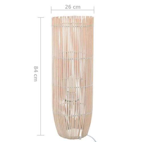 Lampa podłogowa wiklina biała 84cm E27 VidaXL na Arena.pl