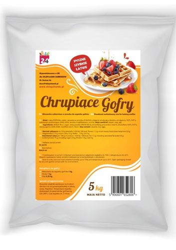 Mieszanka na gofry ciasto biszkoptowe 5 kg CIASTO NA GOFRY w proszku na Arena.pl