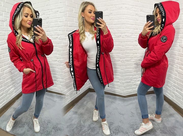 ASYMETRYCZNA PARKA kurtka Z KAPTUREM 4 KOLORY XS zdjęcie 14