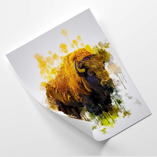 Plakat, Masywny bizon 40x60 na Arena.pl