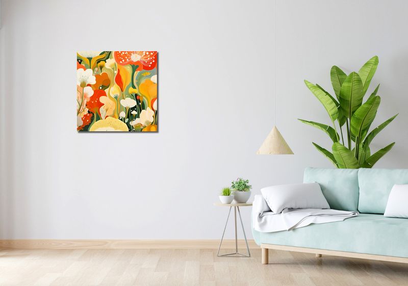 Obraz 60x60cm Kwiatowy Raj zdjęcie 2
