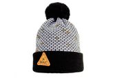 Pupill PETRO czapka dla chłopca z pomponem czarny-biały 52-54