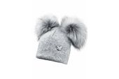 Jamiks ROSIE czapka dla dziewczynki kaszmir szary 52-54